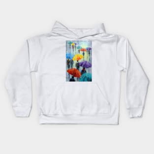 Bright rain outside Kids Hoodie